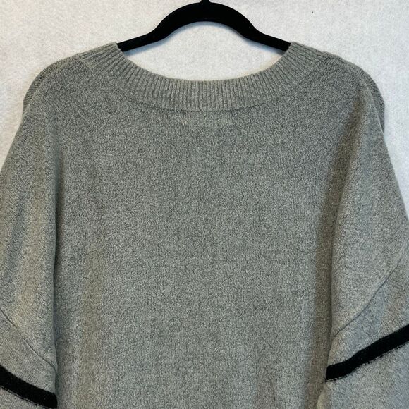 LIZ CLAIBORNE Womens Sweater XXL Crew Neck Long Sleeve Striped Pullover Gray NEW - Picture 11 of 16